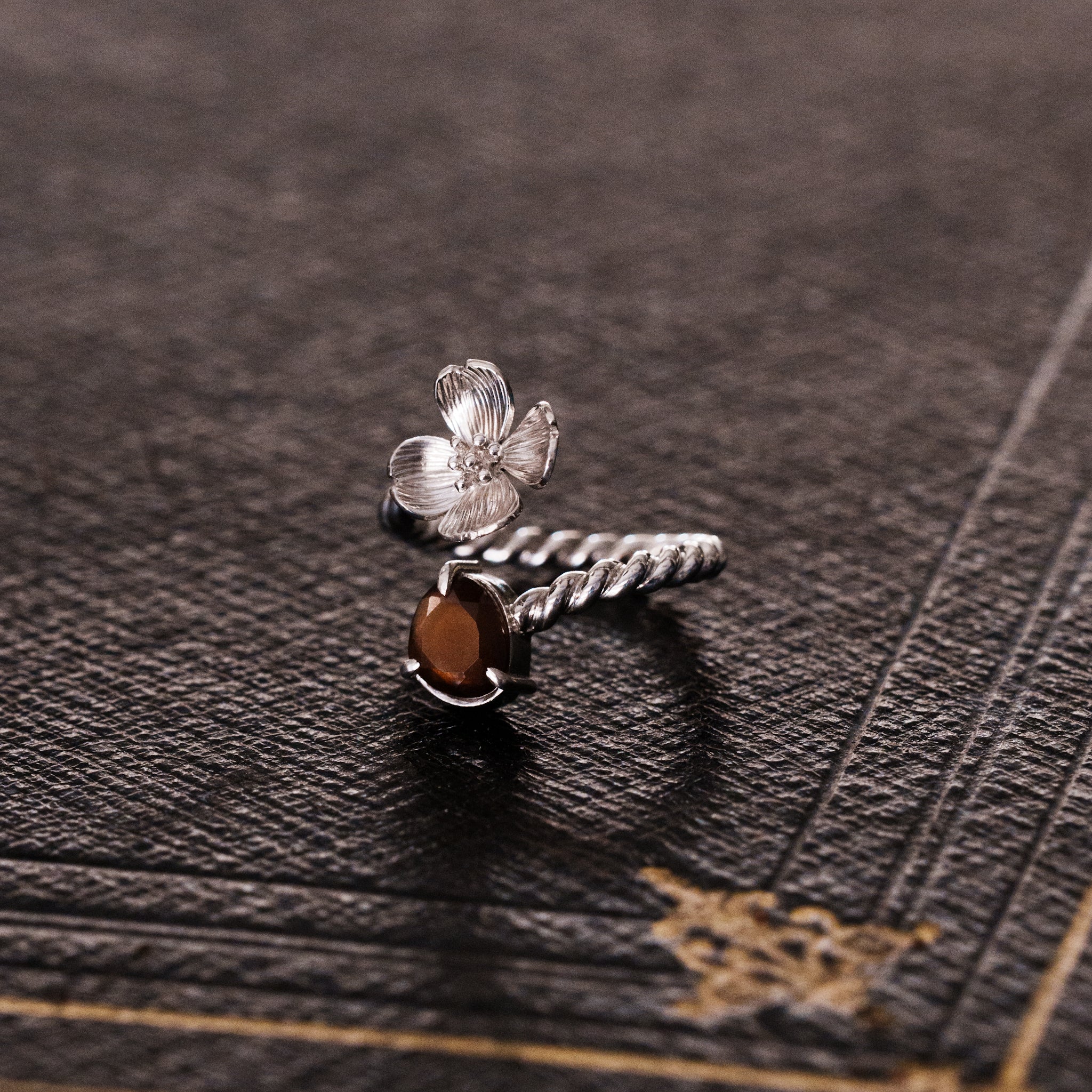 bypass open ring __ dogwood ( 3 hours RING MAKING )